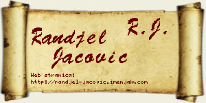 Ranđel Jačović vizit kartica